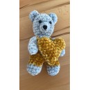 Crochet Baer with Heart